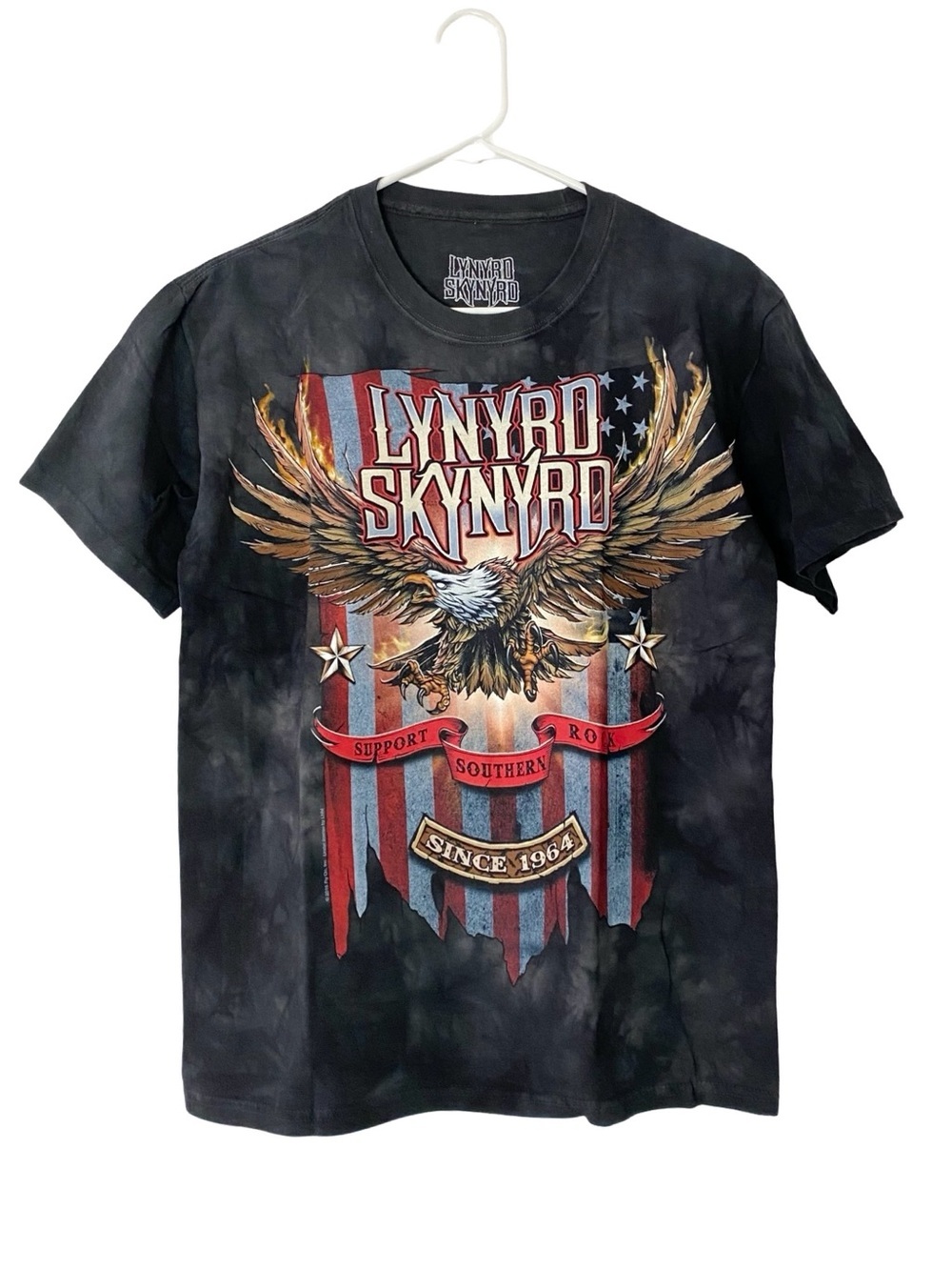 Lynyrd Skynyrd Band Tee Mens Size Small Unisex American Eagle Logo Graphic Print